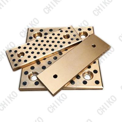 China Building Material Shops Slide Plate Guide Bearing Slide Bearing Graphite Wear Plate Bronze Self-Lubricating Oilless Oil Free Brass Plate à venda