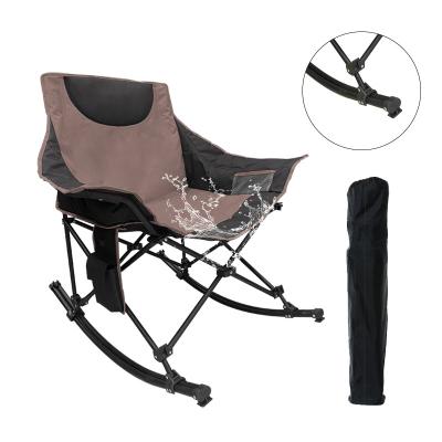 China Hot Selling Oxford Cover Camping Folding Easy Carry Outdoor Portable Durable Rocking Chair For Adults for sale