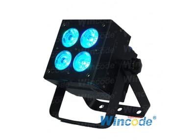 Cina 4×10W RGBW 4 in 1 LED Par Light, LED Flat Par Light, LED Uplight per eventi di Dj di nozze in vendita