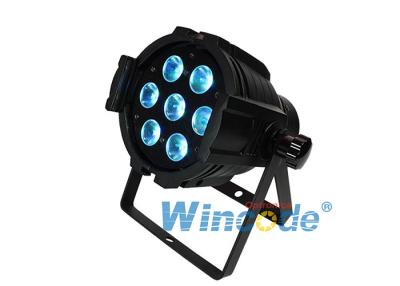 China RGBWA + UV 6 In 1 Par Cans Stage Lights  , Color Changing Led Lights 7×12W for sale