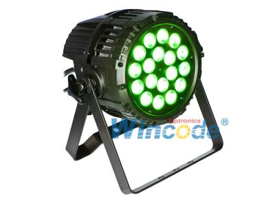 China 6 / 8 Channels LED Par Light 18 X 18W RGBWA UV Six In One For Night Clubs AC 100-240V for sale