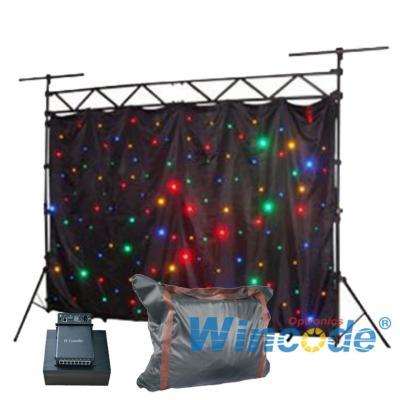 Chine Tissu souple Tissu souple Rideau à LED Coloré Son actif Pour la fête / KTV à vendre