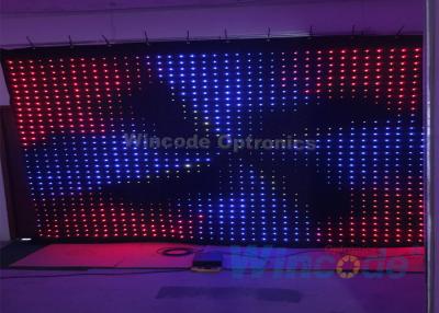 중국 P10 플렉서블 LED 커튼 플래시 효과 4m X 6m 방화재로 판매용