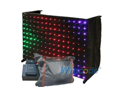 China Fireproof Fabric P5 LED Vision Curtain , Shiny Bright Flexible Led Video Curtain for sale