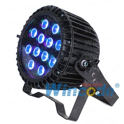 China Slim Waterproof Led Par Light , Flat Par Up Light 12*18W RGBAW UV 6 in 1 for sale