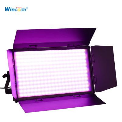 China 300W RGBW LED-paneel studio licht met Barndoor verstelbare temp DMX/RDM controle Te koop