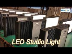 tv studio 400w led panel light cri95 16-bit dimming 120° beam dmx512 compatible rdm