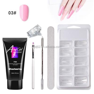 China Fashion Beauty Wholesale 30ml Nail Art Beauty Wholesale 30ml Nail Extension Glue Fast Paperless Fast Extension Nail Art Holder Crystal Set for sale