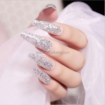 China Newest UV/LED Nail Extension Glue Nail Extension Glue 6 Color Set Fashionable Crystal Phototherapy Art Extension Glue for sale