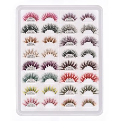 China The natural effect of curl dazzle mink hair 3D eyelashes can be made to magnet eyelashes suitable for stage makeup party makeup for sale