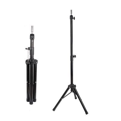 China Wholesale Training Adjustable Head Doll Cosmetology Tripod Block Canvas Stand Hairdressing Tripod Wig Stand Hairdressing Mannequin Head Tripod Stand for sale