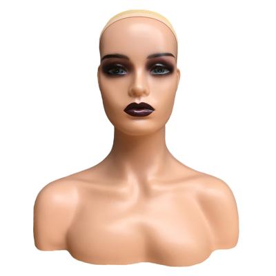 China With Wig African American Wholesale Mannequin Head Mannequin Heads With Shoulders Display for sale