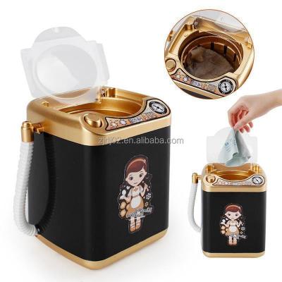 China Fashionable 3D False Eyelash Washing Machine Mini Beauty Makeup Egg Cleaner Powder Puff for sale