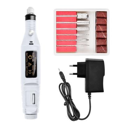 China Best Selling 15.8*2cm Professional Brushless Nail Drill USB Electric Portable Electric Nail Drill Machine for sale