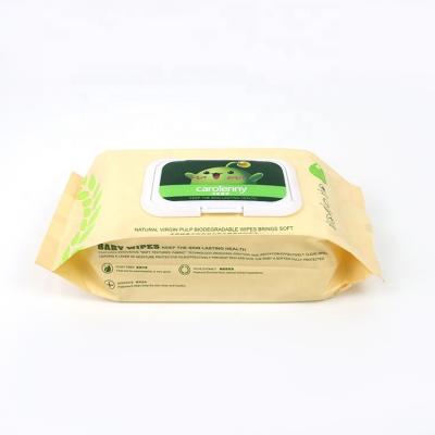 China Compostable Baby Water Cleansing Voucher Power Cloth Unscented Mouth Wipes Natural Biodegradable for sale