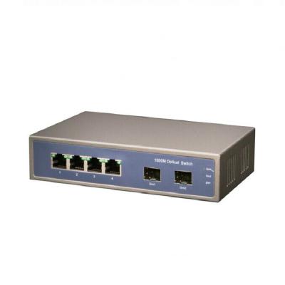 China Wholesale LACP 4port 10 100 1000m gigabit poe switch with 2 SFP ports for sale