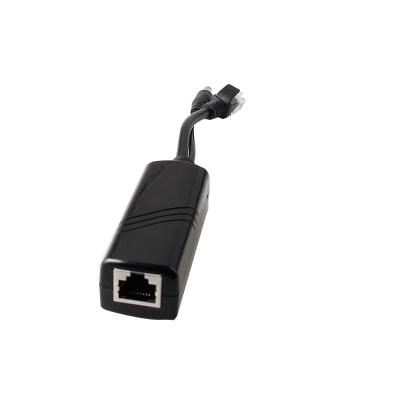 China 45 pin 78 power passive power over ethernet poe splitter 24v into 5v 5.5*2.1mm for sale