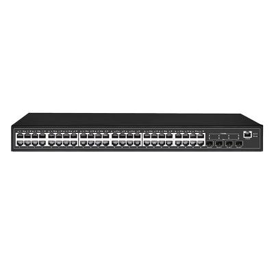 China LACP L2 Managed 48 Gigabit Port Switch with 4 1000m SFP Console 1 Reset 1 for sale