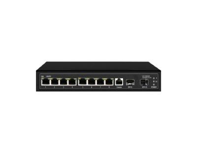 China LACP 8 Port gigabit handy vlan switch with 1 console 2 1000mbps SFP slot for sale