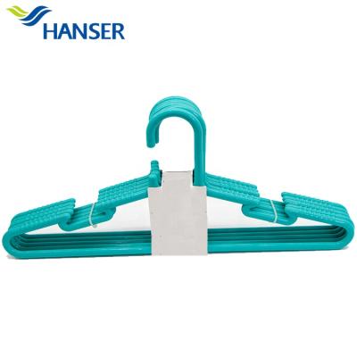 China Wholesale Durable 5pcs Per Set Custom Plastic Hangers For Drying for sale