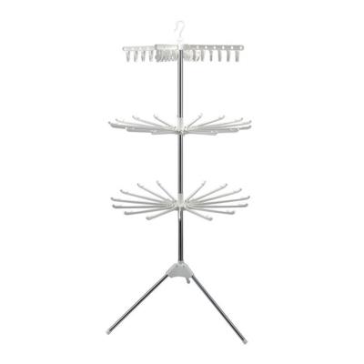 China Hanser HN-12B Modern Stainless Steel Drying Rack High Quality Floor Type Outdoor Household Standing Rotating Dummy for sale