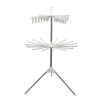 China Modern Hanser HN-12 Stainless Steel Floor Type Outdoor High Quality Household Drying Rack Standing Rotating Dummy For Underwear for sale