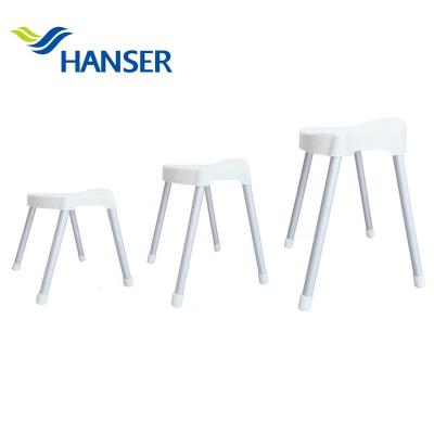 China Anti Slip Anti Slip 30 40 50cm Plastic Bathroom Shower Stool for sale