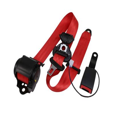 China Popular Type Emergency Locking Retractable 3 Point Seat Belt And Harness Wiring Buckle for sale