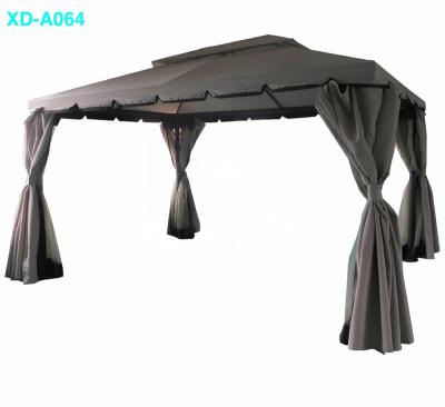 China Elegant 3*4M Double Top Modern With Curtain Outdoor Wedding Party Tent Furniture Gazebo for sale