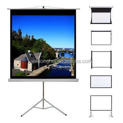 China Hot tripod recommend 300 inch tripod projection screen, projector screen stand for sale