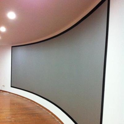 China 3D Arc Projection Screen Curved Projector Screen / Projection Screen for sale