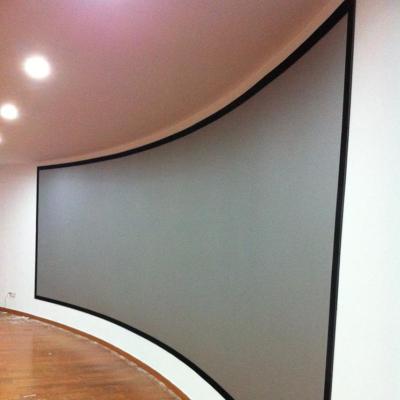 China Front& hd 3d rear circular projection screen for home/cinema/exhibition for sale