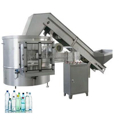 China Beverage well rated automatic plastic bottle unscrambler for sale round pet robot production line for sale