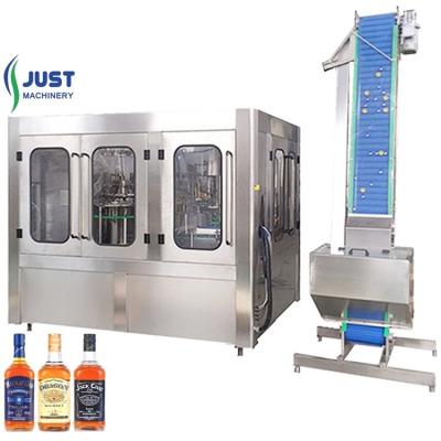 China Automatic Alcohol Wine Vodka Beverage Glass Bottle Filling Bottling Machine for sale