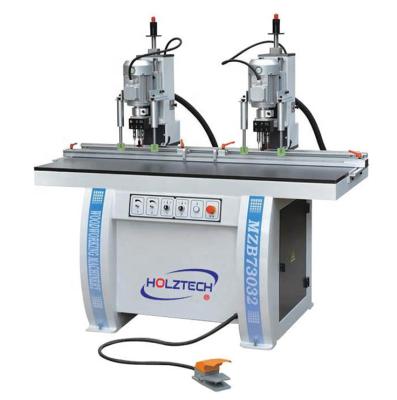 China MZ73032 Factory Double Tiers Hinge Drilling Boring Machine Wood Cabinet Door for sale