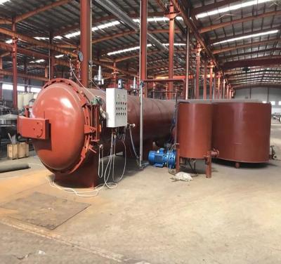 China Wooden Impregnation Wood Autoclave Treatment Pressure Vessel Timber Vacuum Impregnation Autoclave Machine for sale