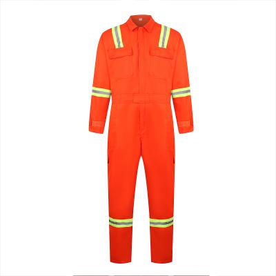 China AINUOXIN 2021 New Style Custom High Vis Suit 100% Reflective Tape Safety Suit Cotton Reflective Coverall for sale