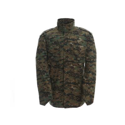 China Good Seam Waterproof Windproof Woodland Anti-Static Camouflage M65 Army Jacket For Training for sale