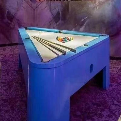 China Coin Operated PU Billiard Tables Triangle Pool Table for sale