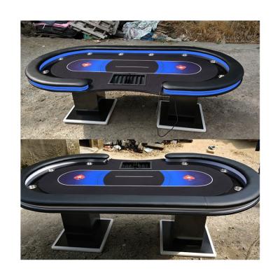 China Velvet Cloth Competitive Price Good Quality Professional Poker Table Luxury Poker Table for sale