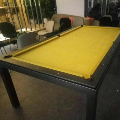 China Leather& Iron 7ft Height Metal Frame Steel Pool Table for sale