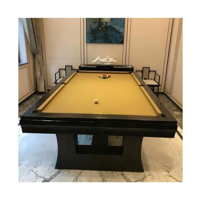 China Leather 9ft Pocket Size Slate Pool Table for sale