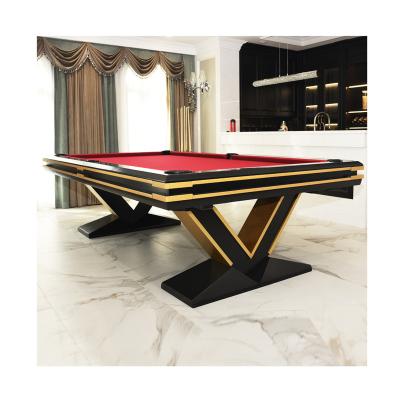 China Lightweight Luxury V Shaped Billiard Table Custom OEM for sale