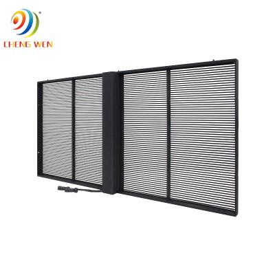 China Indoor P3.91 LED Transparent Screen Display For Window Advertising for sale