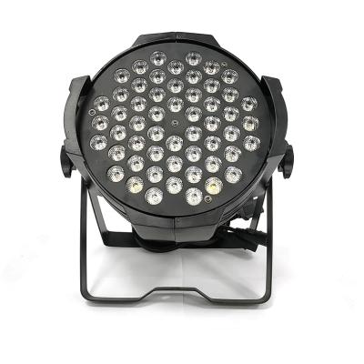 China New 54pcs RGBW DMX LED Par Bar KTV Plastic Cheap Flat Par Light Stage Light Plastic for sale