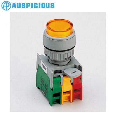 China 22mm Round Head LED/Neon Waterproof IP65 Illuminated Momentary Push Button Switch (LXL22) LXL22 for sale