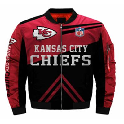 China QUICK DRY NFL Chiefs 32 Outdoor Jackets 1 Moq Teams Wholesale Men Drop Shipping Blank Jacket Bomber Jacket For Men for sale