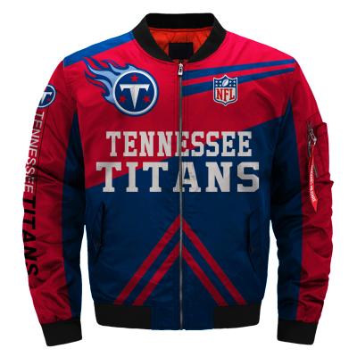 China QUICK DRY NFL Titans 32 Wholesale Men's Drop Shipping 1 Moq Teams Away Jackets White Bomber Jacket For Men for sale