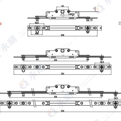 China Model UPVC Window Door Espagnolettes for sale