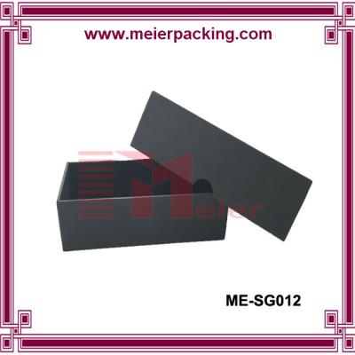 China Luxury black paper box, sunglass packaging box, gold foil paper gift box ME-SG012 for sale